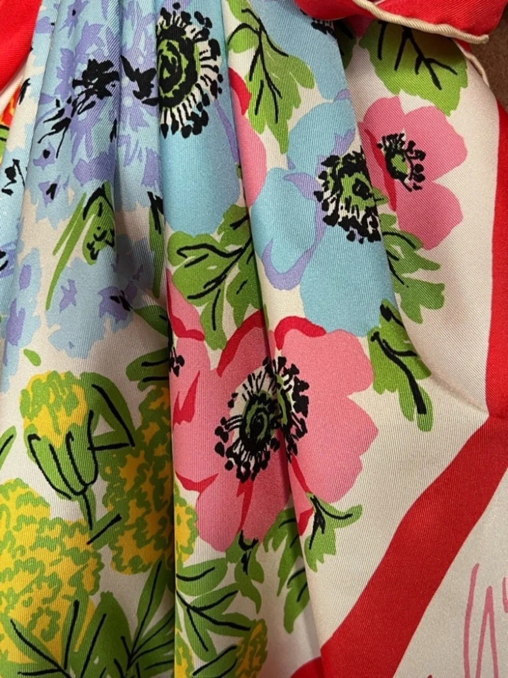 Gucci Ken Scott Large Silk Scarf Shawl
